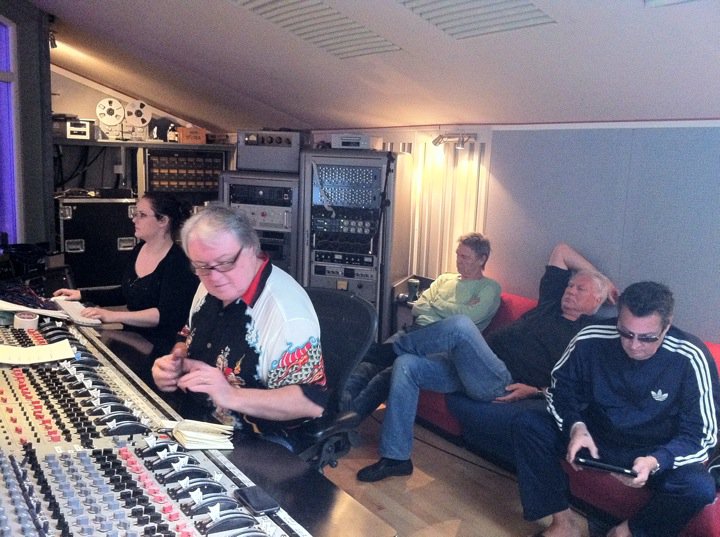 New Golden Earring album recordings London with Chris Kimsey at the mixer - picture Jan Rooymans